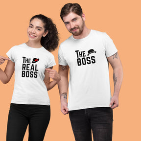 The-boss-the-real-boss-couple-t-shirt-with-front-and-back-print-customizable-white-color-premium-quality-gogirgit