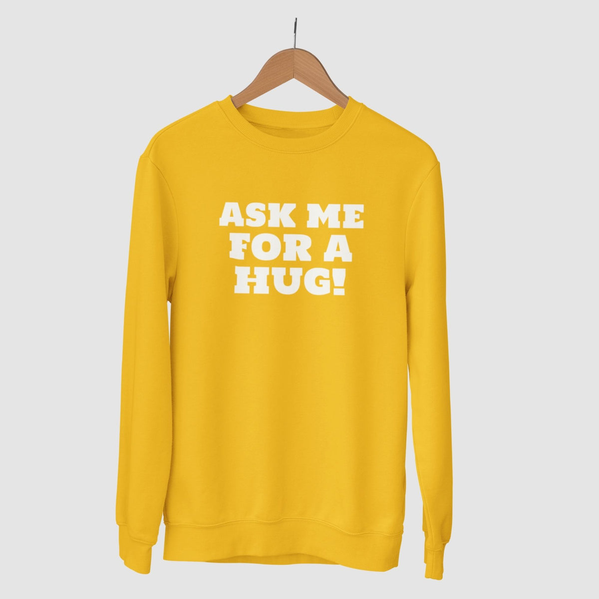 ask-me-for-a-hug-cotton-printed-unisex-golden-yellow-sweatshirt-gogirgit-com