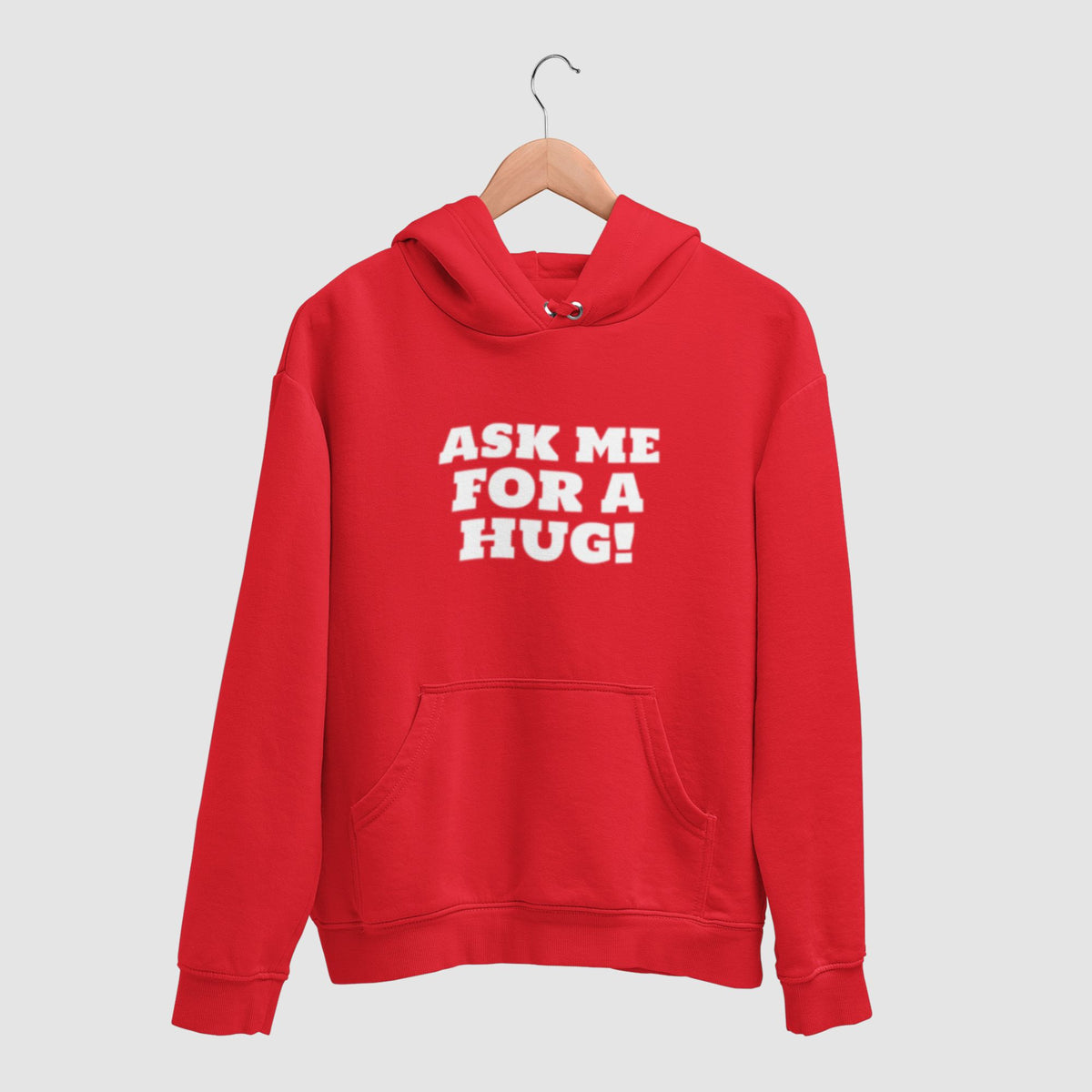 ask-me-for-a-hug-cotton-printed-unisex-red-hoodie-for-men-for-women-gogirgit-com  #color_red