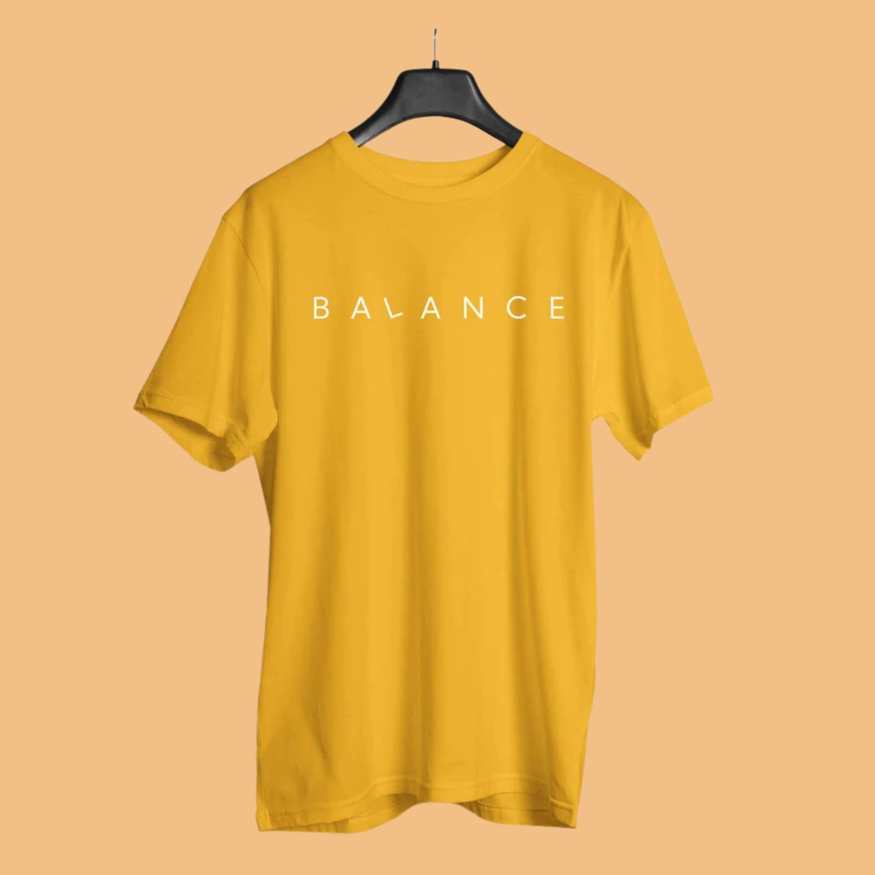 balance-typography-men-s-yoga-half-sleeve-tshirt-golden-yellow-gogirgit-100-percent-cotton
