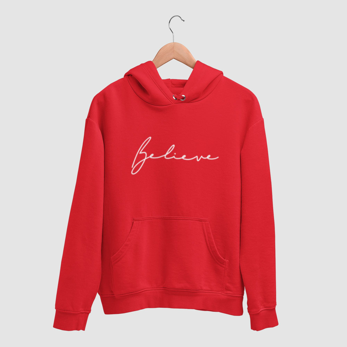 believe-cotton-printed-unisex-red-hoodie-for-men-for-women-gogirgit-com #color_red