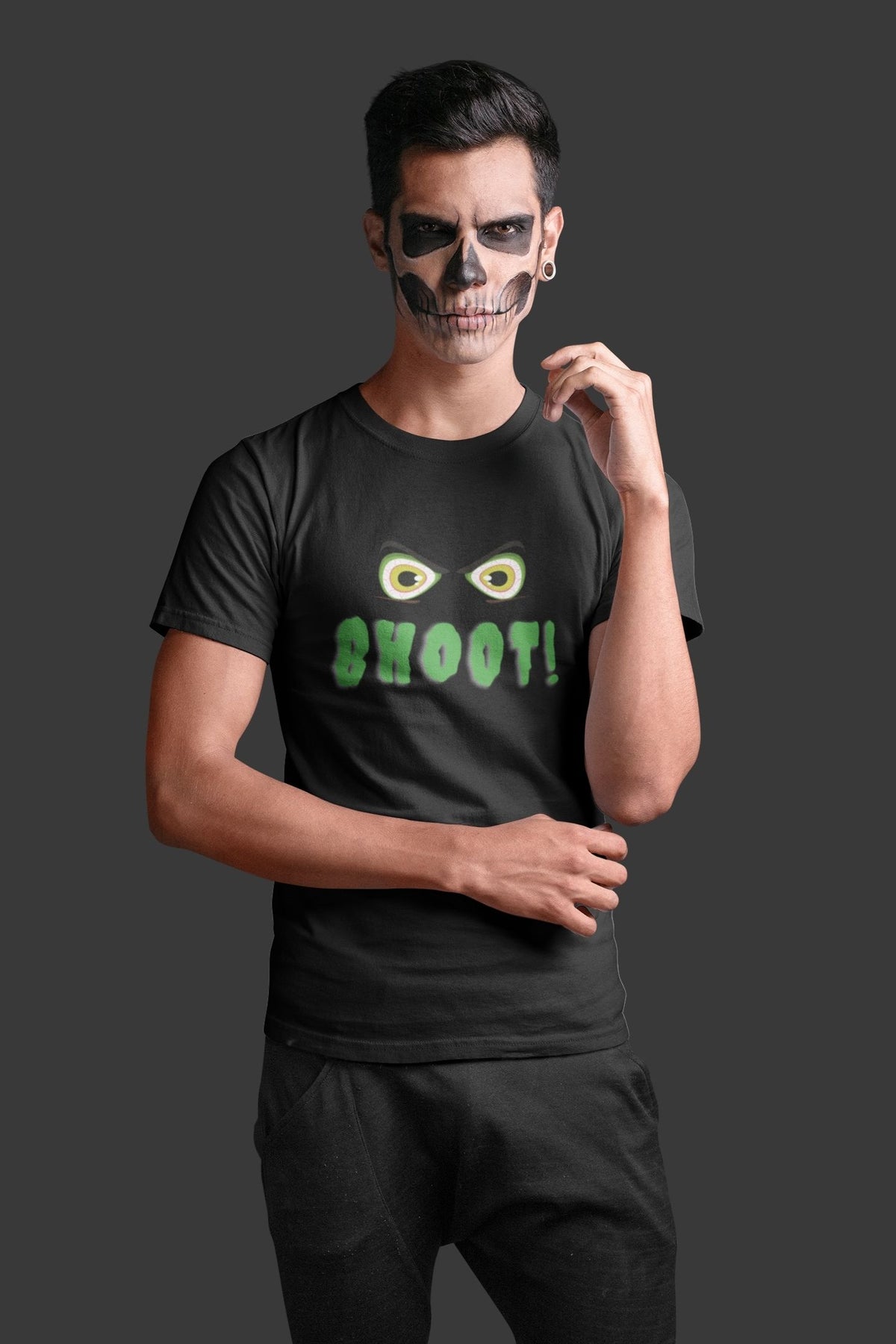 Bhoot Halloween Black T-shirt For Men