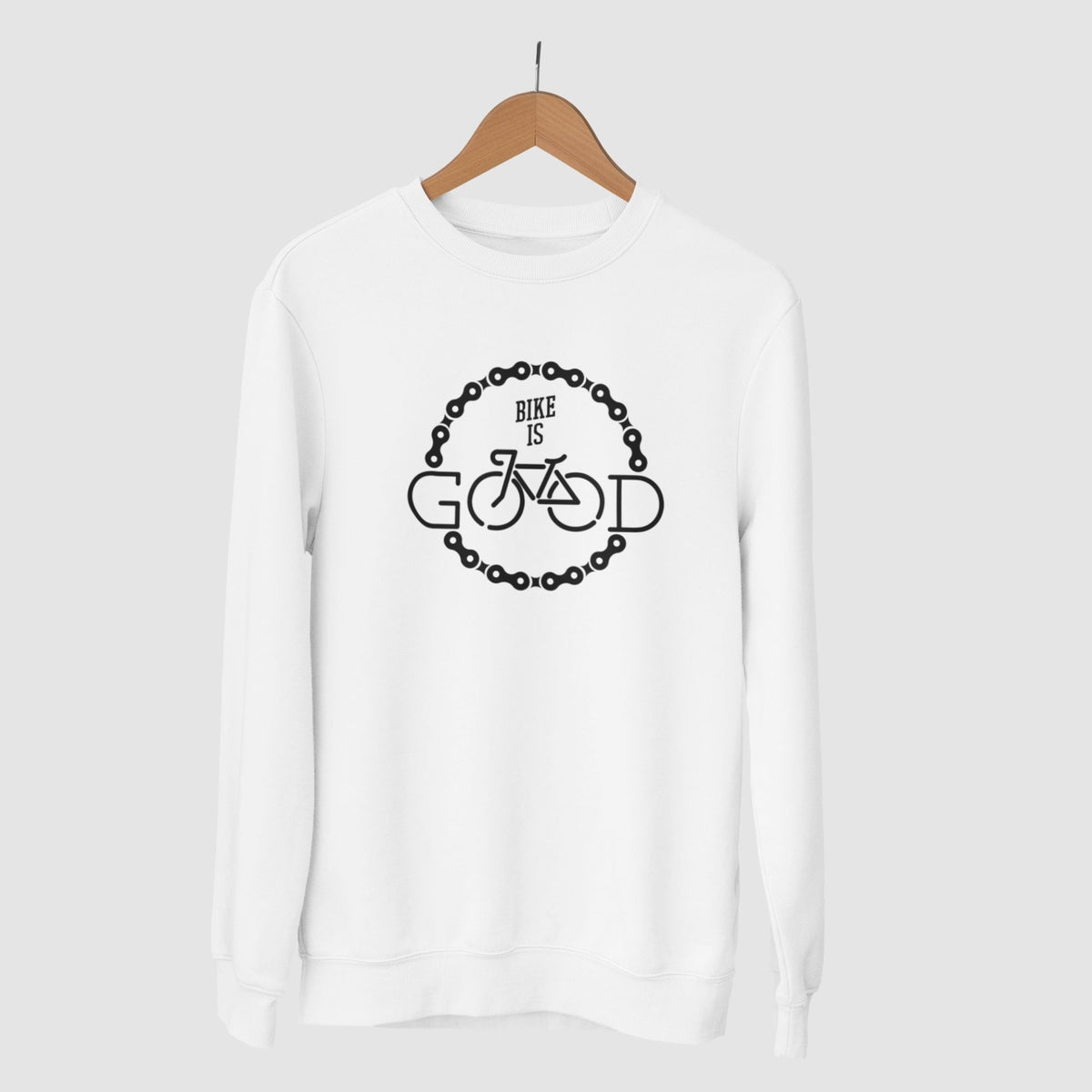 bike-is-good-cotton-printed-unisex-white-sweatshirt-gogirgit-com