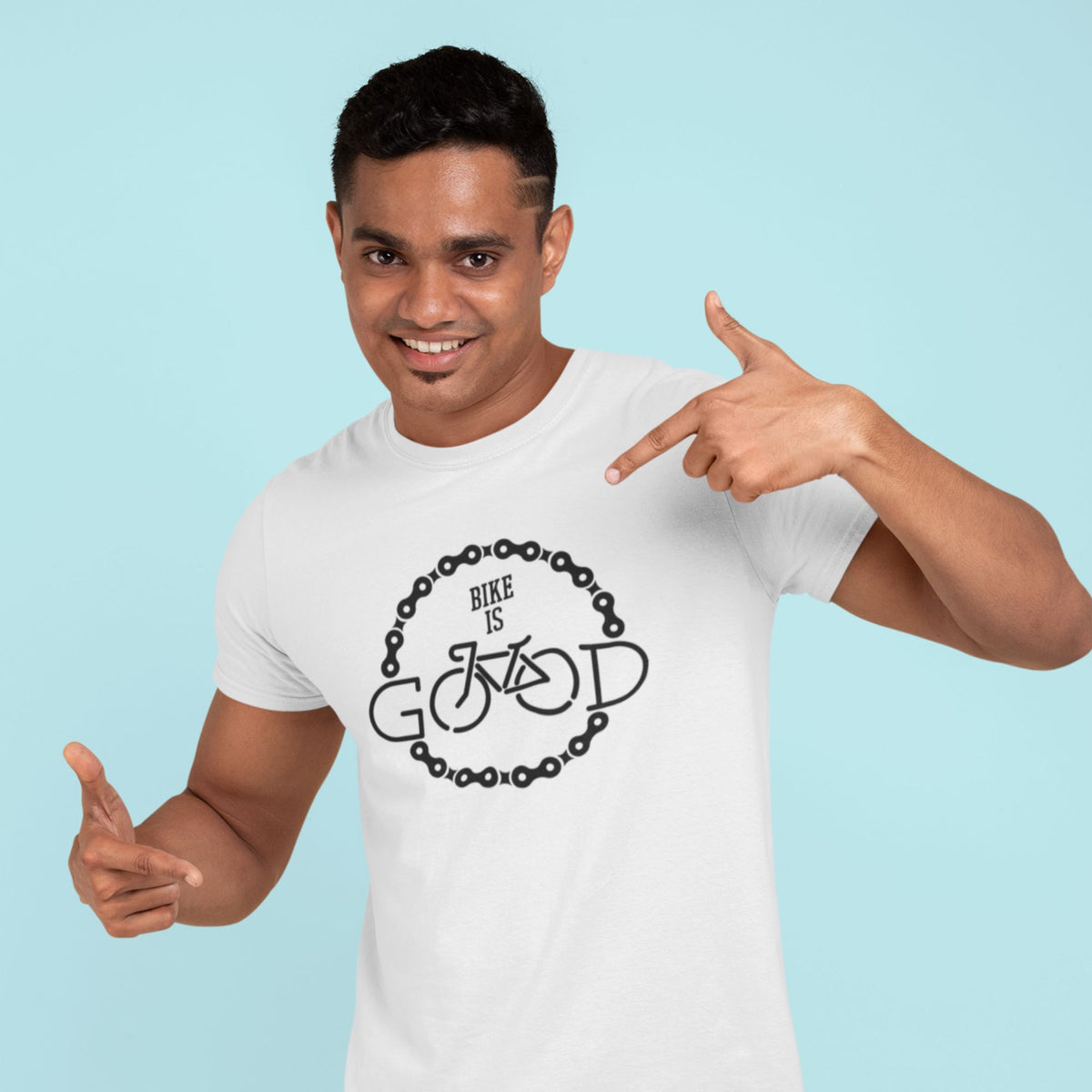 bike-is-good-cotton-printed-white-men-t-shirts-gogirgit-com #color_white