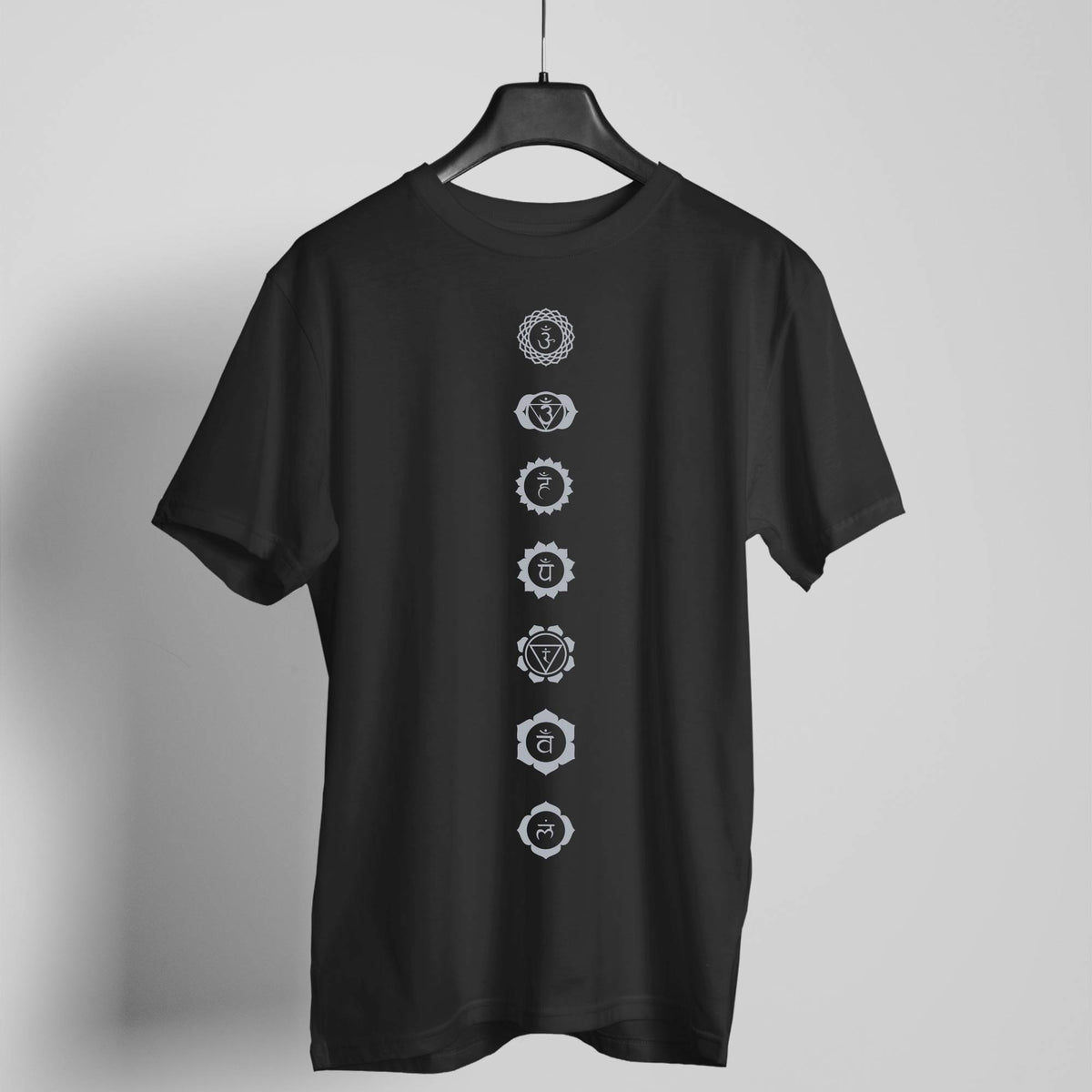 Chakras black t-shirt