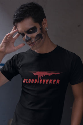 Blood Seeker Halloween Black T-shirt