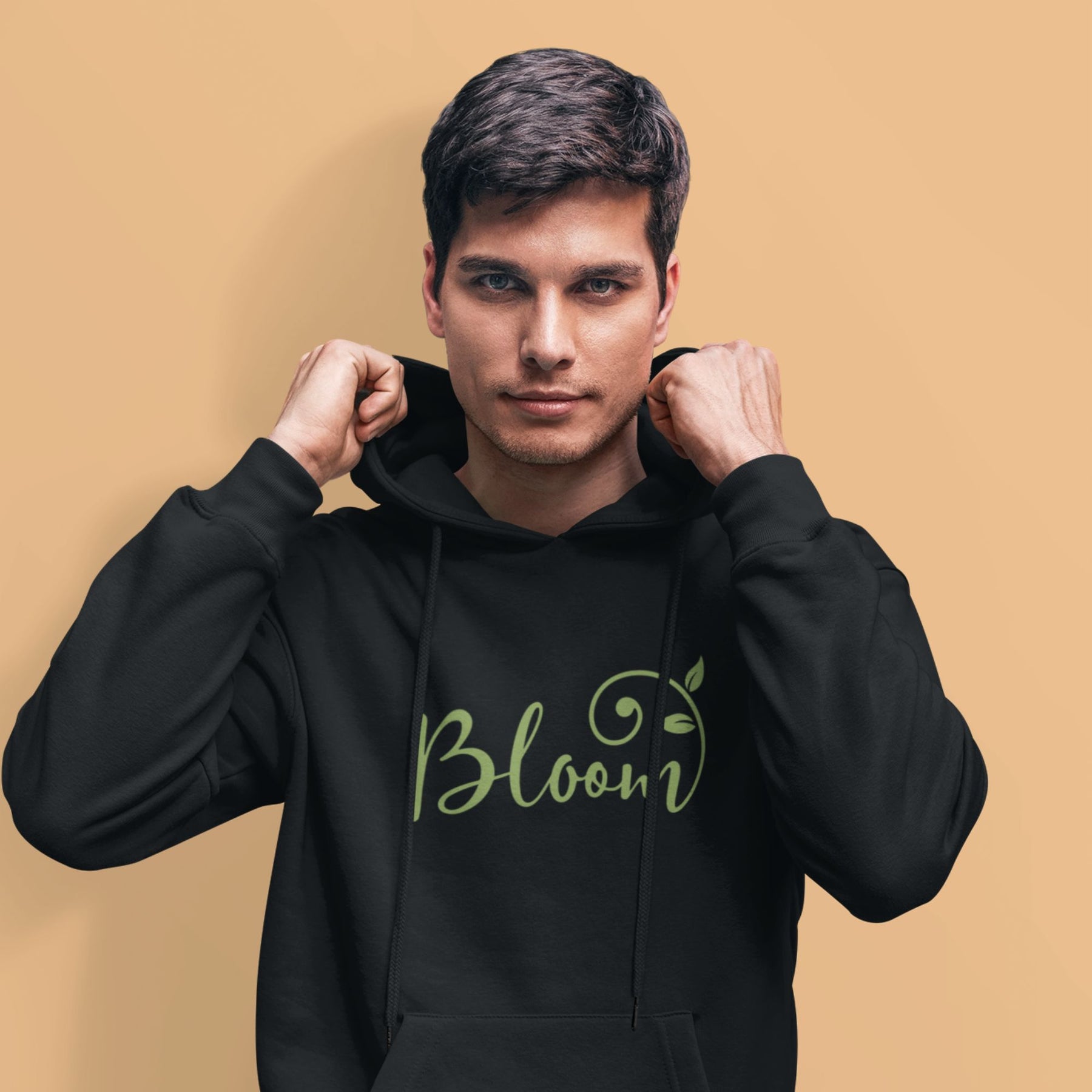    bloom-black-printed-unisex-hoodie-gogirgit-com