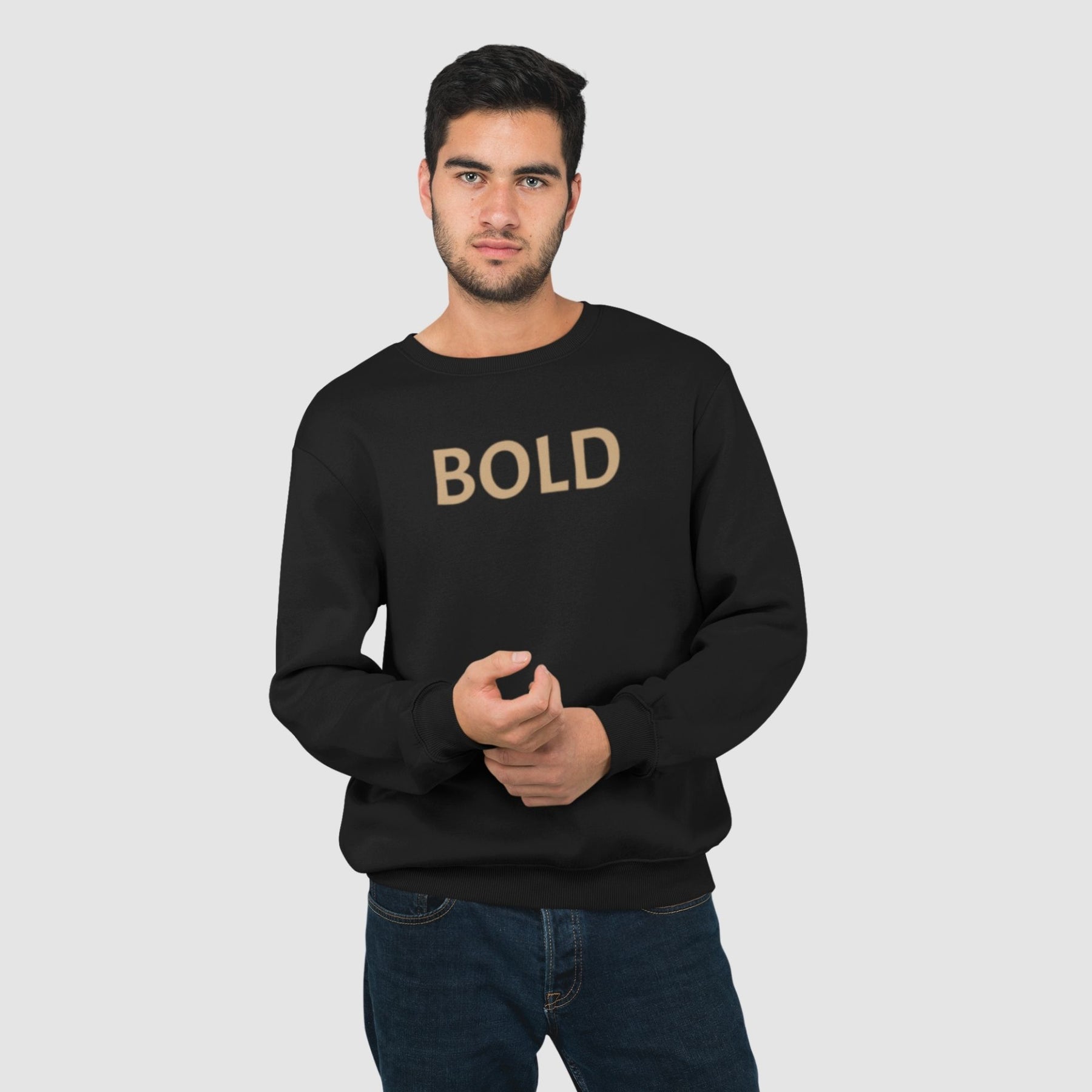 bold-cotton-printed-unisex-black-men-model-sweatshirt-gogirgit-com