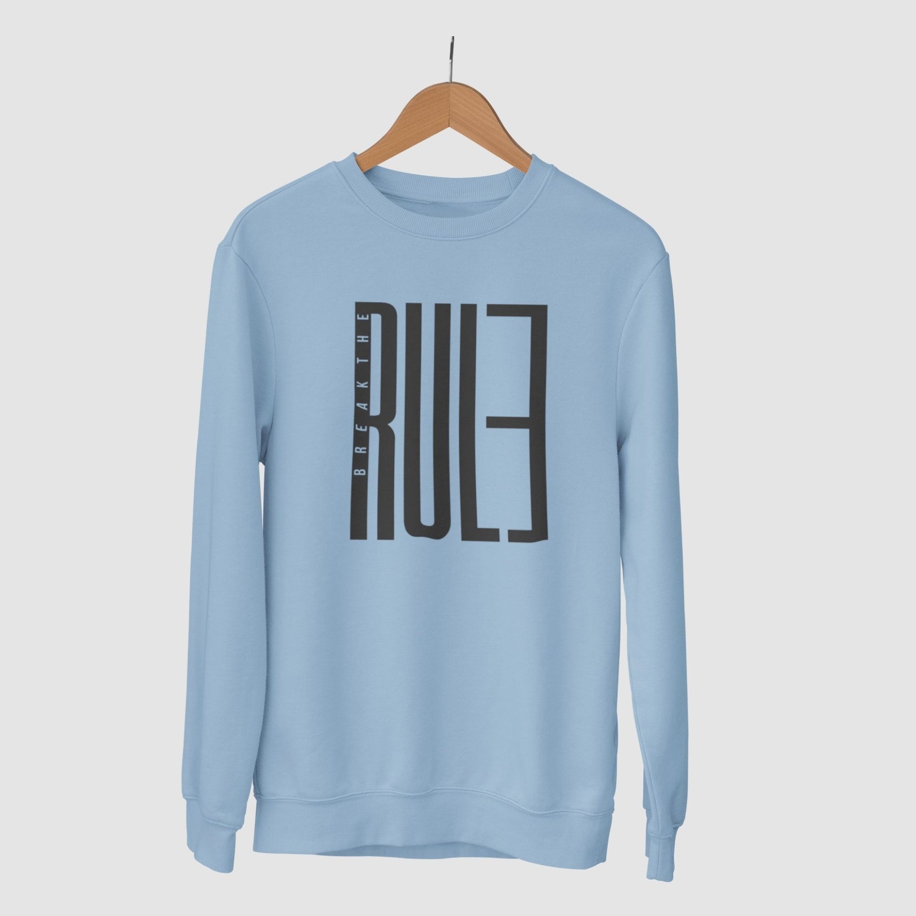 break-the-rule-cotton-printed-unisex-light-blue-sweatshirt-gogirgit-com