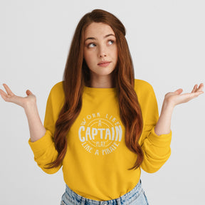 captain-cotton-printed-unisex-golden-yellow-female-model-sweatshirt-gogirgit-com
