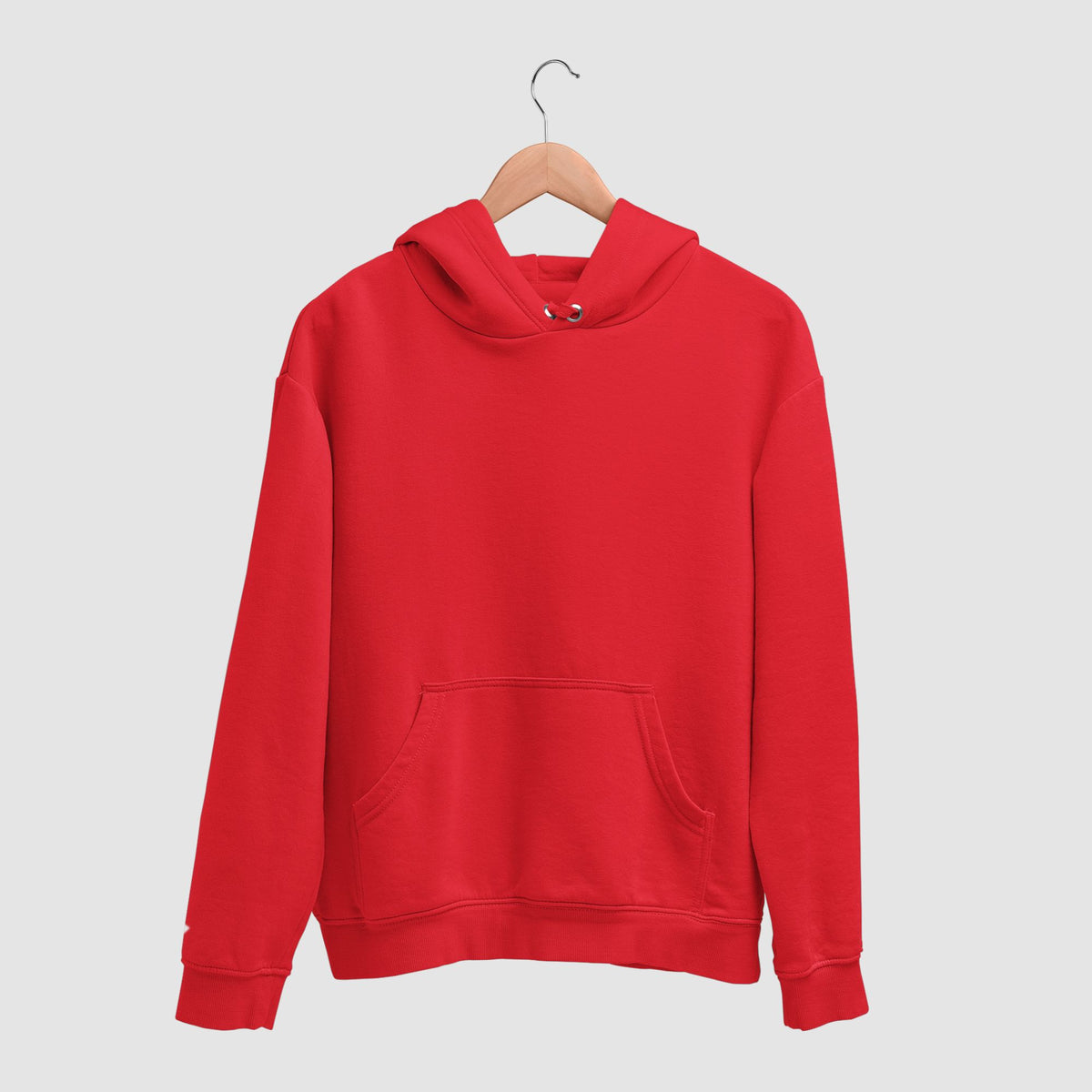 Plain red hoodie women's deals