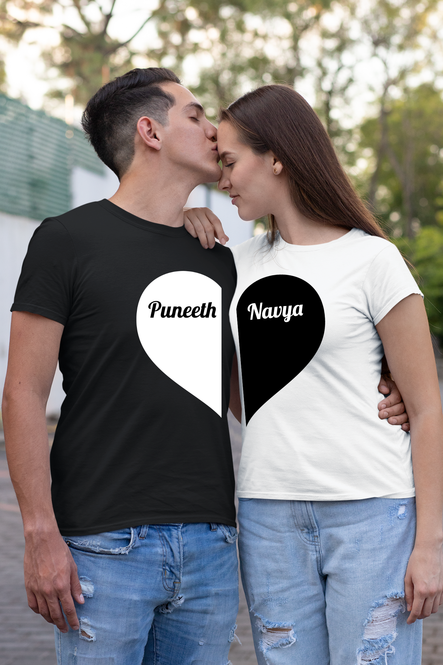 Customized Couple T-shirt Wedding Date