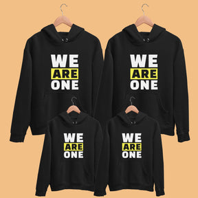 We are one family hoodies