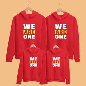 We are one family hoodies