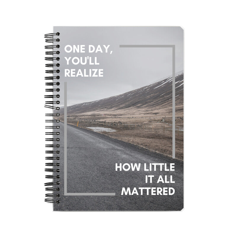 How little it mattered A5 notebook