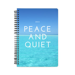 Peace and quiet 2021 wire binding notebook