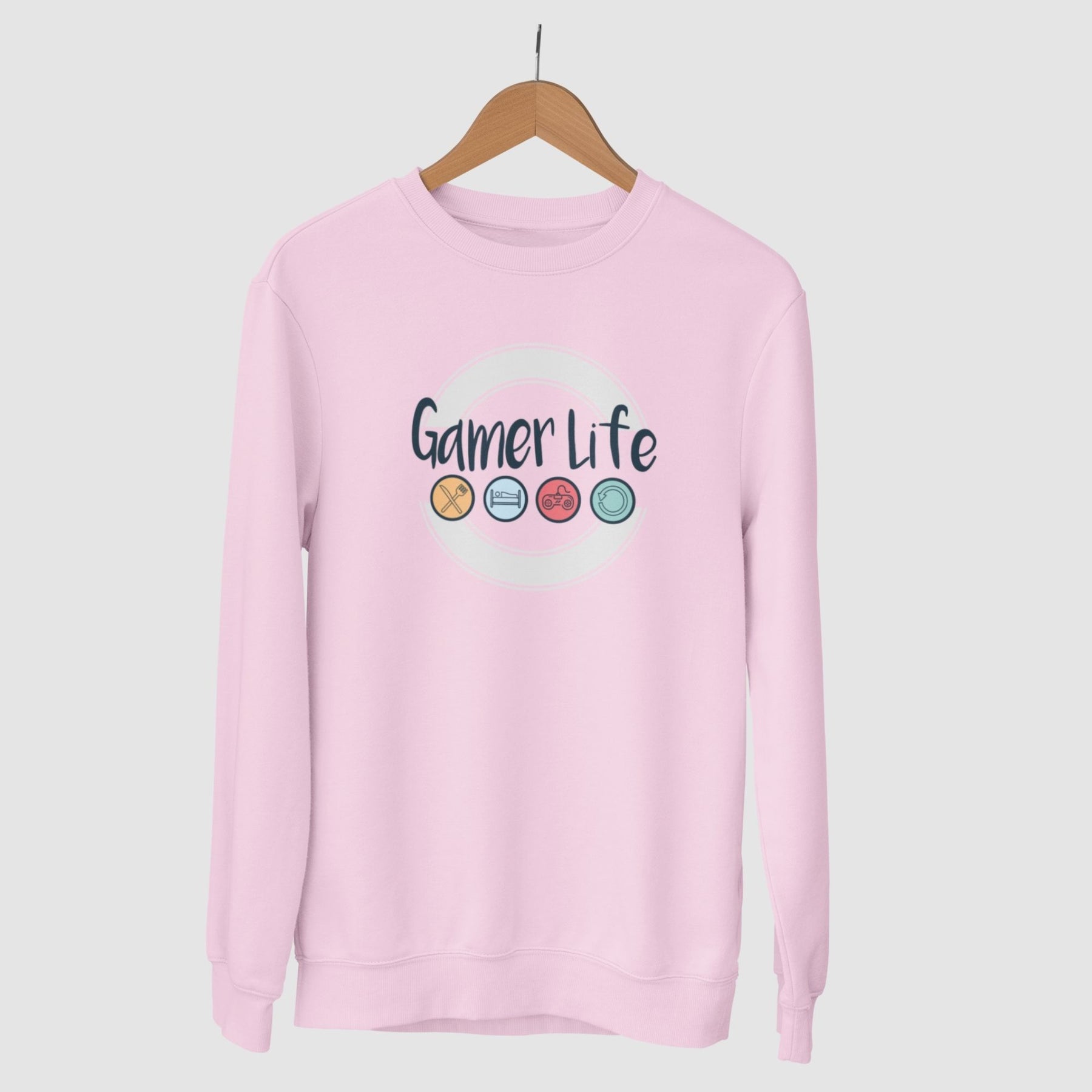 gamer-life-cotton-printed-unisex-light-pink-sweatshirt-gogirgit-com
