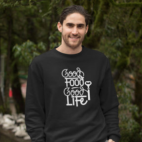good-food-good-life-cotton-printed-unisex-black-men-model-sweatshirt-gogirgit-com