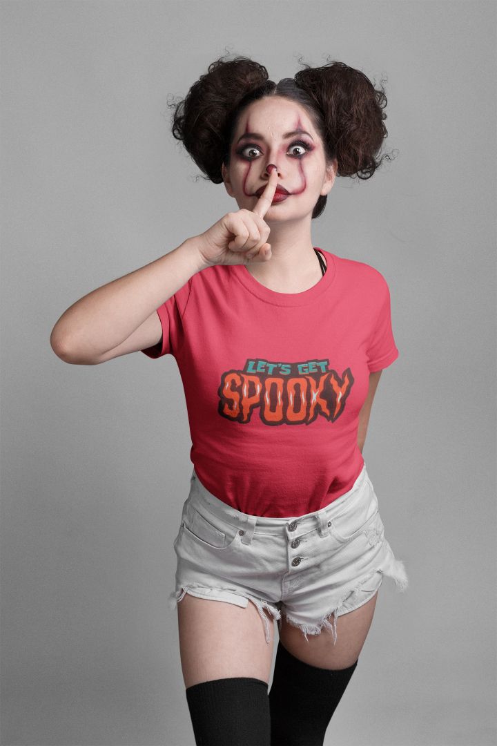 Let's Get Spooky Halloween Red T-shirt