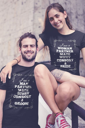 I Am A Man Black Couple Tee