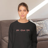 innovation-cotton-printed-unisex-black-sweatshirt-female-model-gogirgit-com