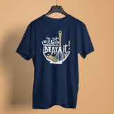 just-beat-it-navy-blue-foodie-t-shirt-half-sleeve-t-shirt-men-s-graphic-t-shirts #color_navy blue