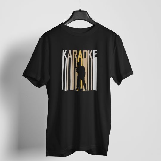 Karaoke Silhouette  T-shirt For Men & Women