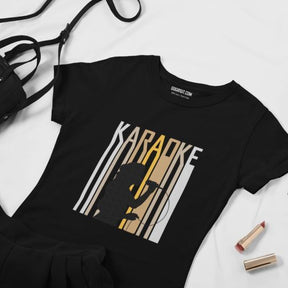 Karaoke Silhouette  T-shirt For Men & Women