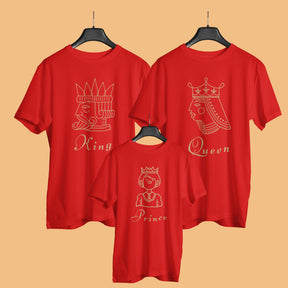 king-queen-prince-matching-family-red-t-shirts-for-mom-dad-daughter-gogirgit-hanger