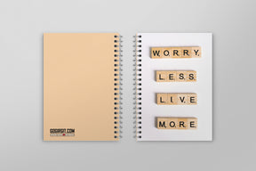 Live more A5 notebook