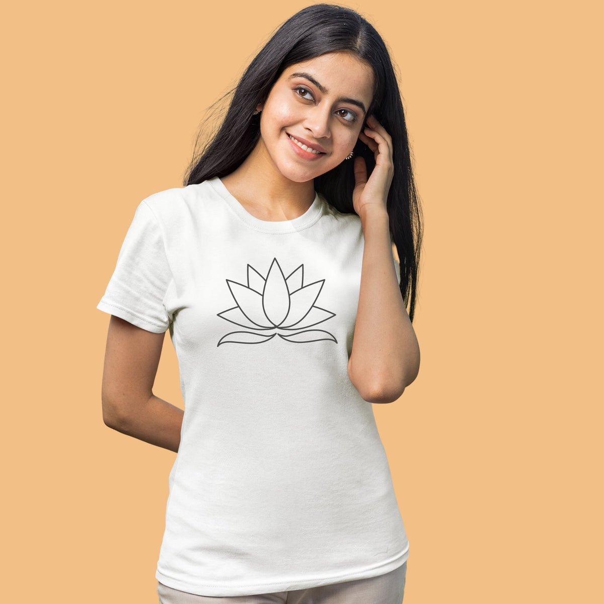 lotus-leaf-stroke-mind-body-spirit-yogic-t-shirt-s-meditation-yoga-love-white-women-printed-t-shirt