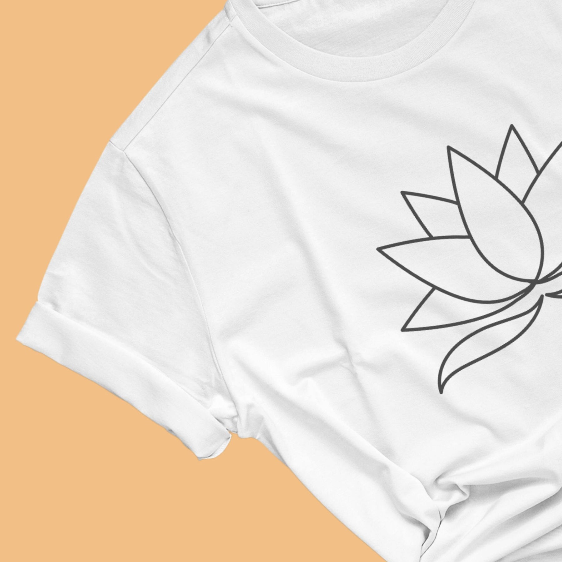 lotus-leaf-stroke-mind-body-spirit-yogic-t-shirt-s-meditation-yoga-love-white-women-printed-t-shirt