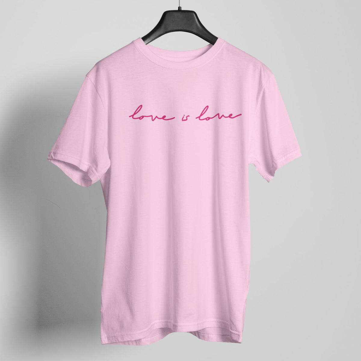 love-is-love-pink-round-neck-gay-printed-cotton-t-shirt-gogirgit #color_light pink