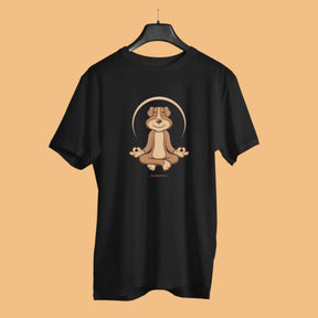 meditating-dog-men-s-yoga-half-sleeve-tshirt-black-gogirgit-100-percent-cotton