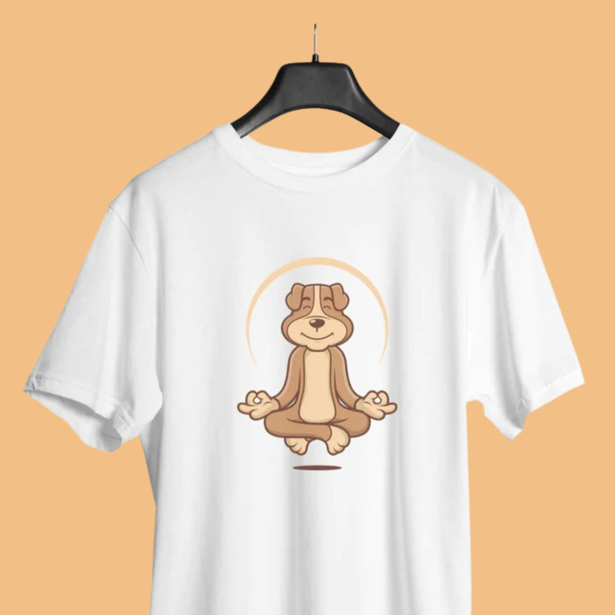 meditating-dog-men-s-yoga-half-sleeve-tshirt-white-gogirgit-100-percent-cotton