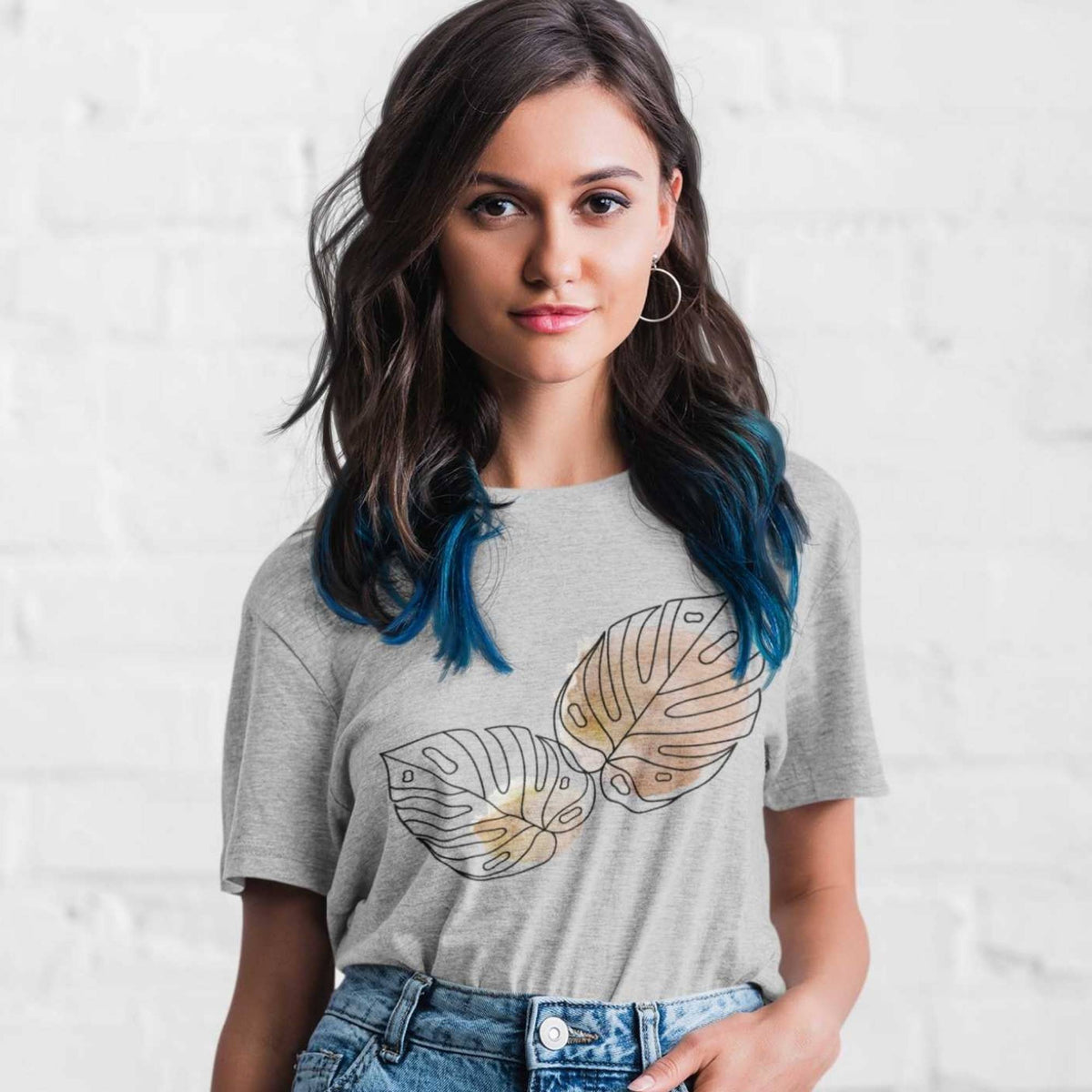 Leaves Navy Blue t-shirt