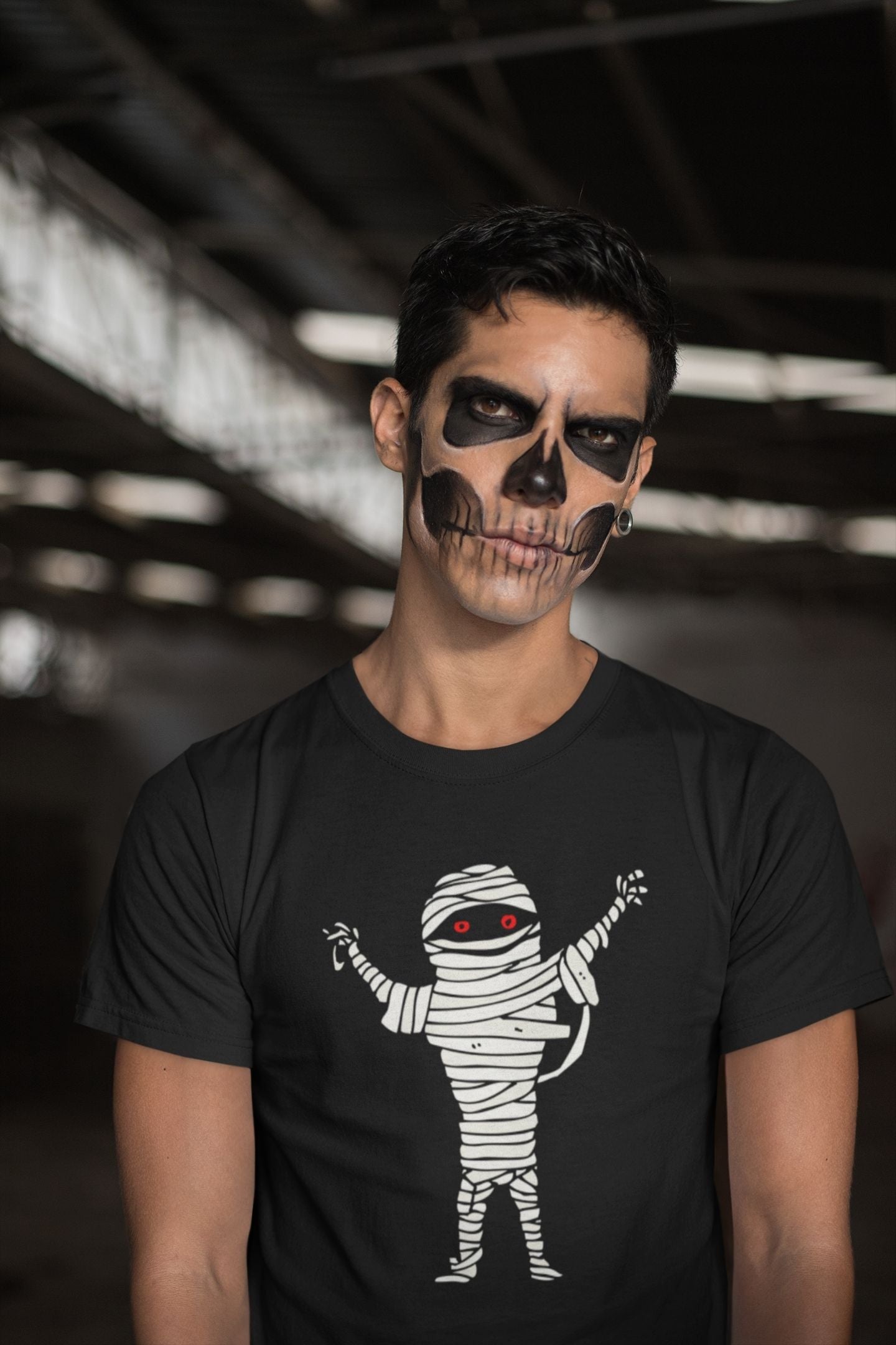 Mummy Halloween Black T-shirt