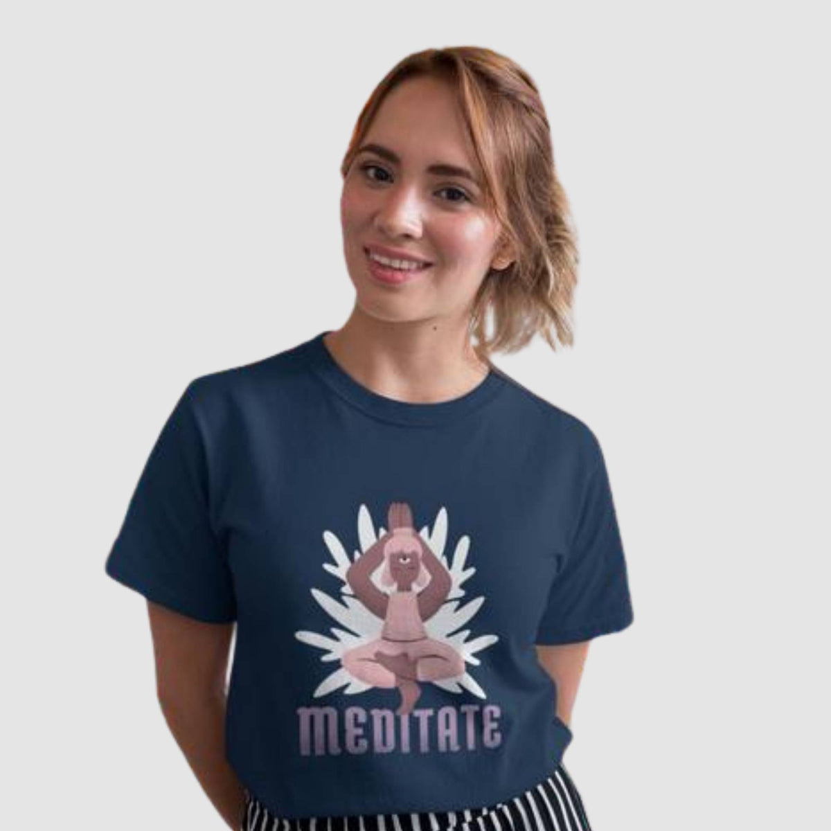 Meditate Navy Blue t-shirt