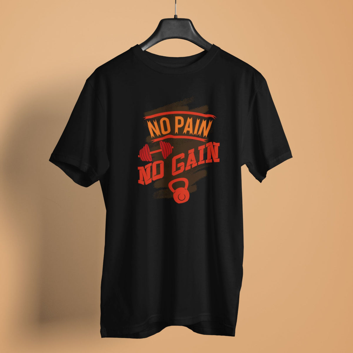 no-pain-no-gain-cotton-printed-black-men-t-shirts-gogirgit-com #color_black