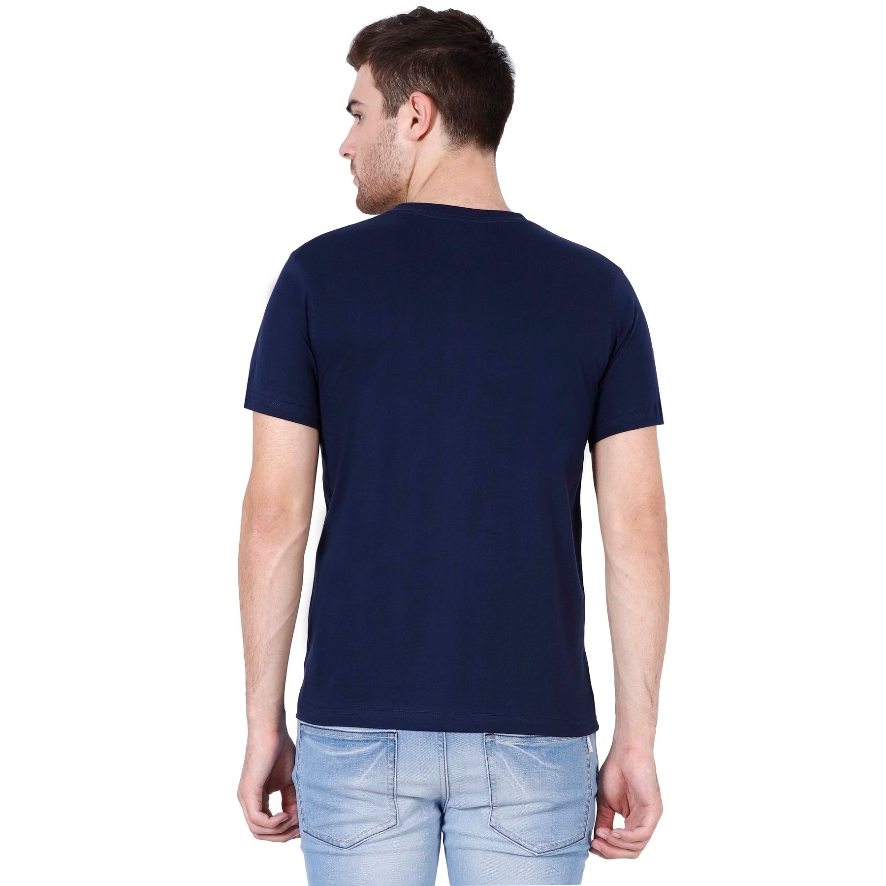 Plain Cotton Men's Full Sleeves V-Neck T-Shirt at Rs 220/piece in Mumbai