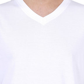 Plain Cotton Men's V Neck T-shirt Pack Of 2 Combo