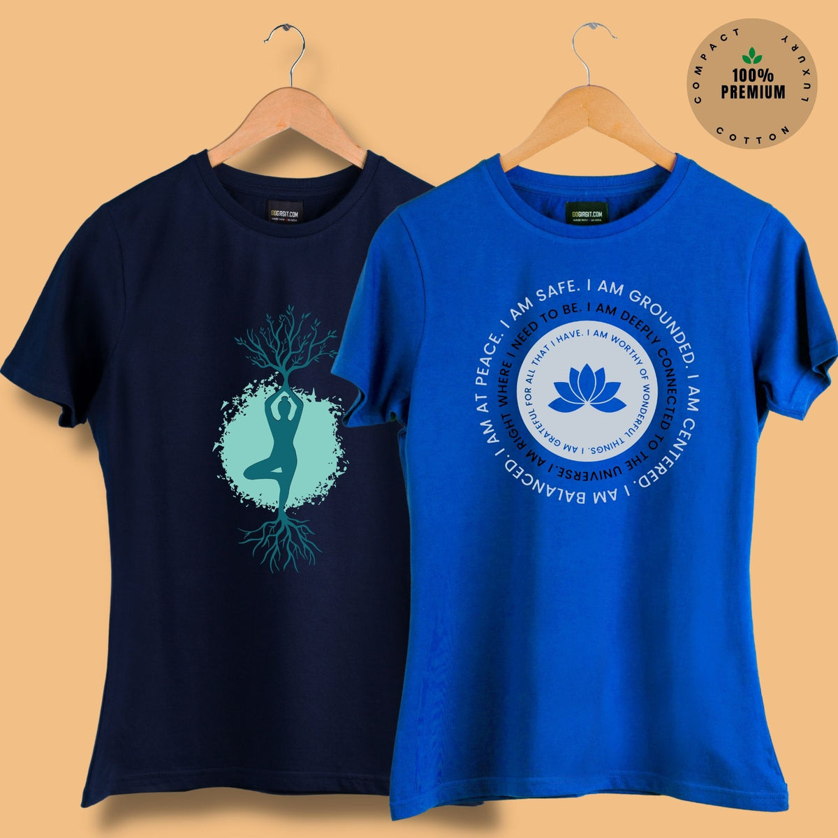 pack-of-2-women-s-printed-t-shirts-in-tree-pose-navy-blue-affirmation-royal-blue-design-tshirt
