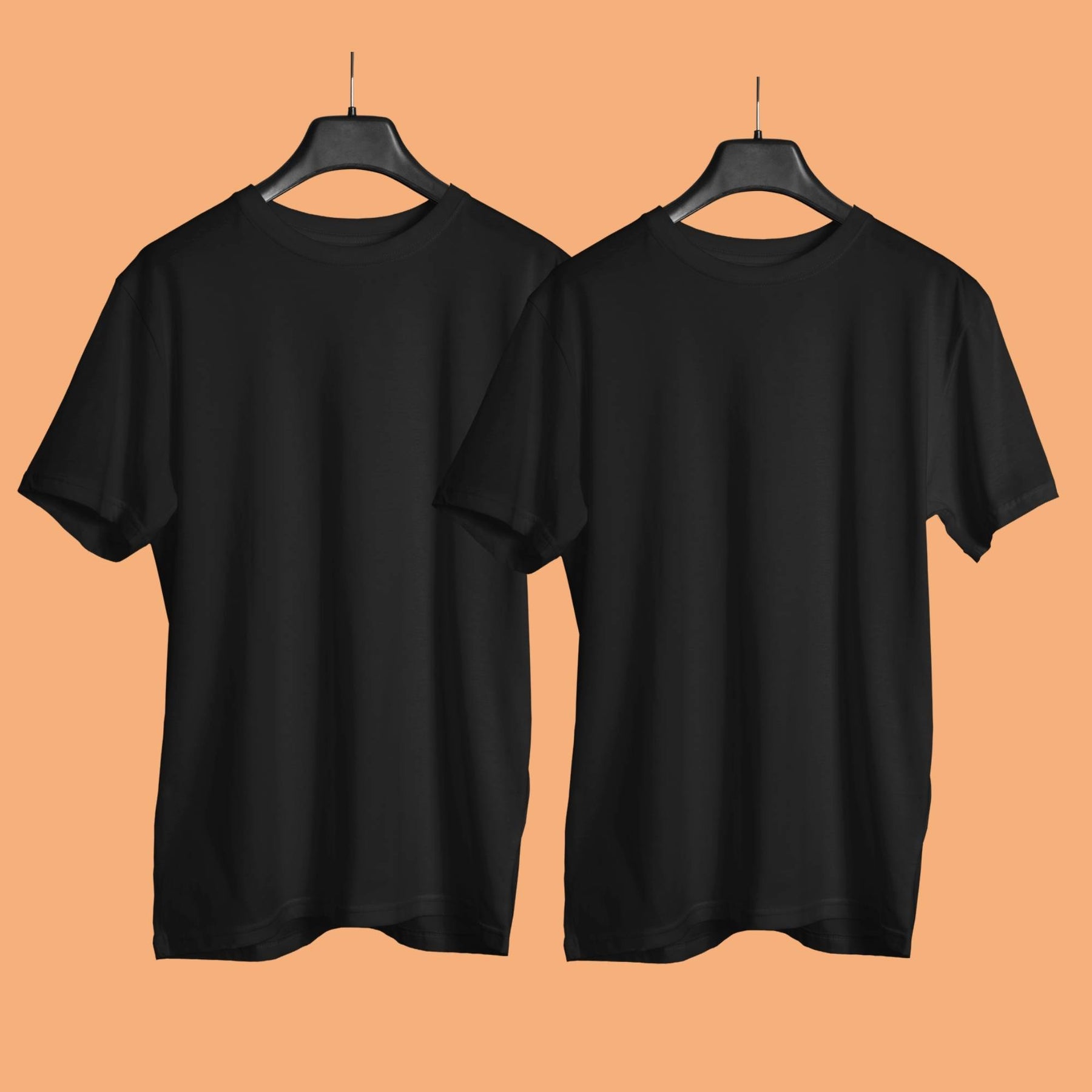 plain-couple-t-shirt-cotton-black-color-premium-quality-gogirgit-hanging