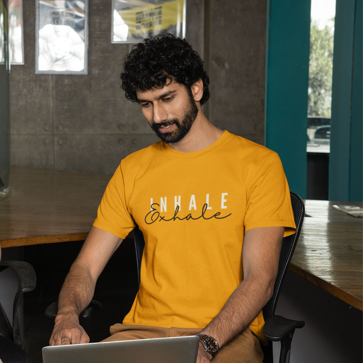 Inhale Exhale Unisex Yoga T-shirt