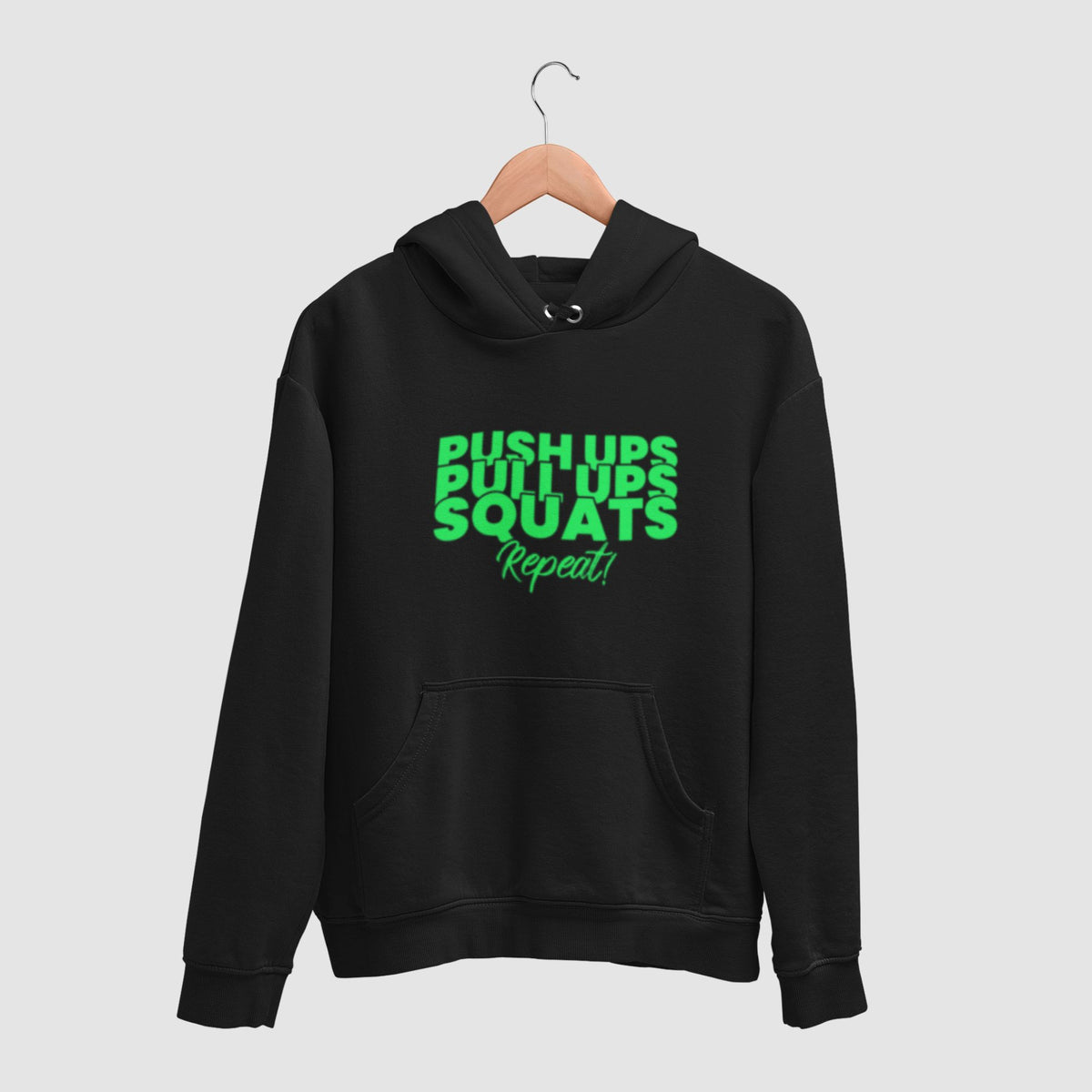 push-ups-squats-cotton-printed-unisex-black-hoodie-for-men-for-women-gogirgit-com #color_black
