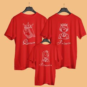queen-prince-princess-matching-family-red-t-shirts-for-mom-dad-daughter-gogirgit-hanger