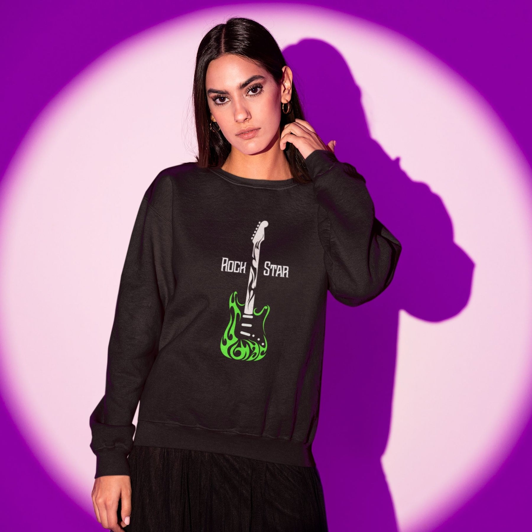 rock-star-cotton-printed-unisex-black-female-model-sweatshirt-gogirgit-com
