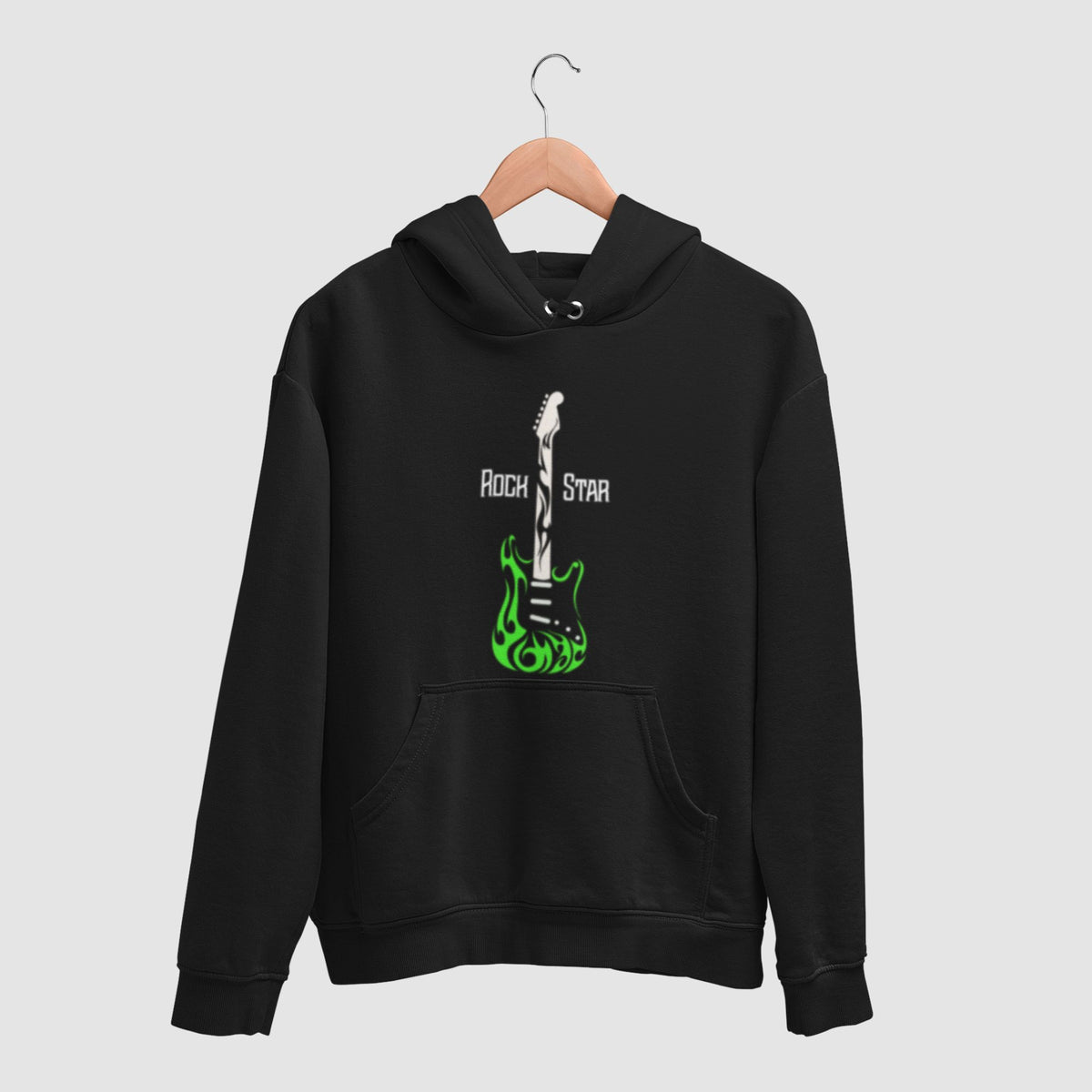 rock-star-cotton-printed-unisex-black-hoodie-for-men-for-women-gogirgit-com #color_black