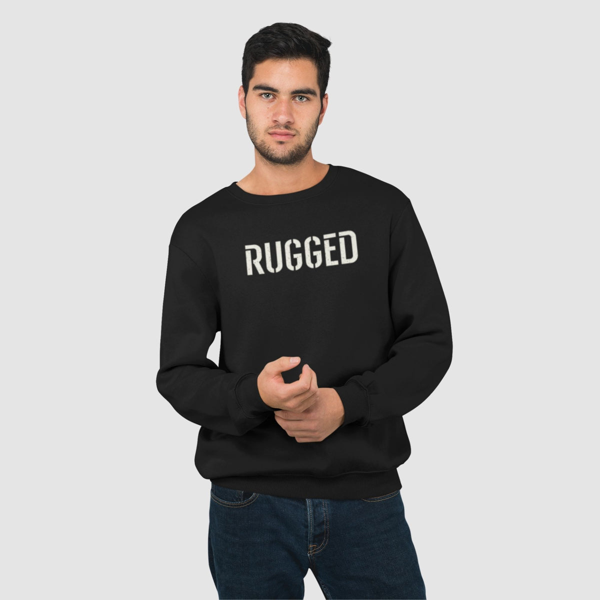 rugged-cotton-printed-unisex-black-men-model-sweatshirt-gogirgit-com