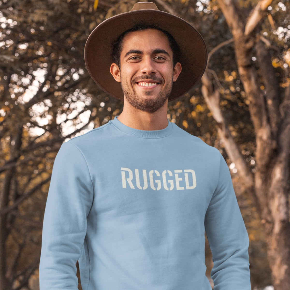 rugged-cotton-printed-unisex-light-blue-men-model-sweatshirt-gogirgit-com